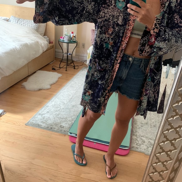 Hommage - Belted Floral Kimono - size small - worn once - Picture 3 of 7